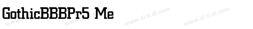 GothicBBBPr5 Medium字体转换